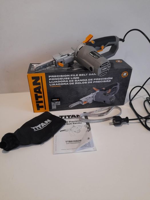 Szlifierka taśmowa Titan TTB910SDR 400W
Stan bardzo dobry 100% sprawna