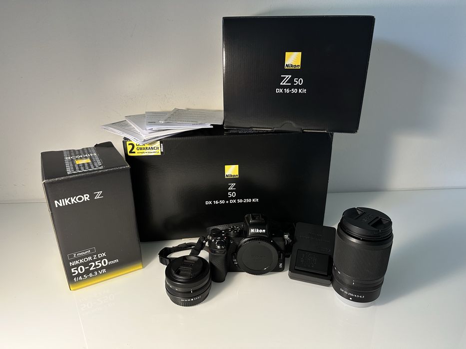 Sprzedam aparat Nikon Z50 z dwoma obiektywami