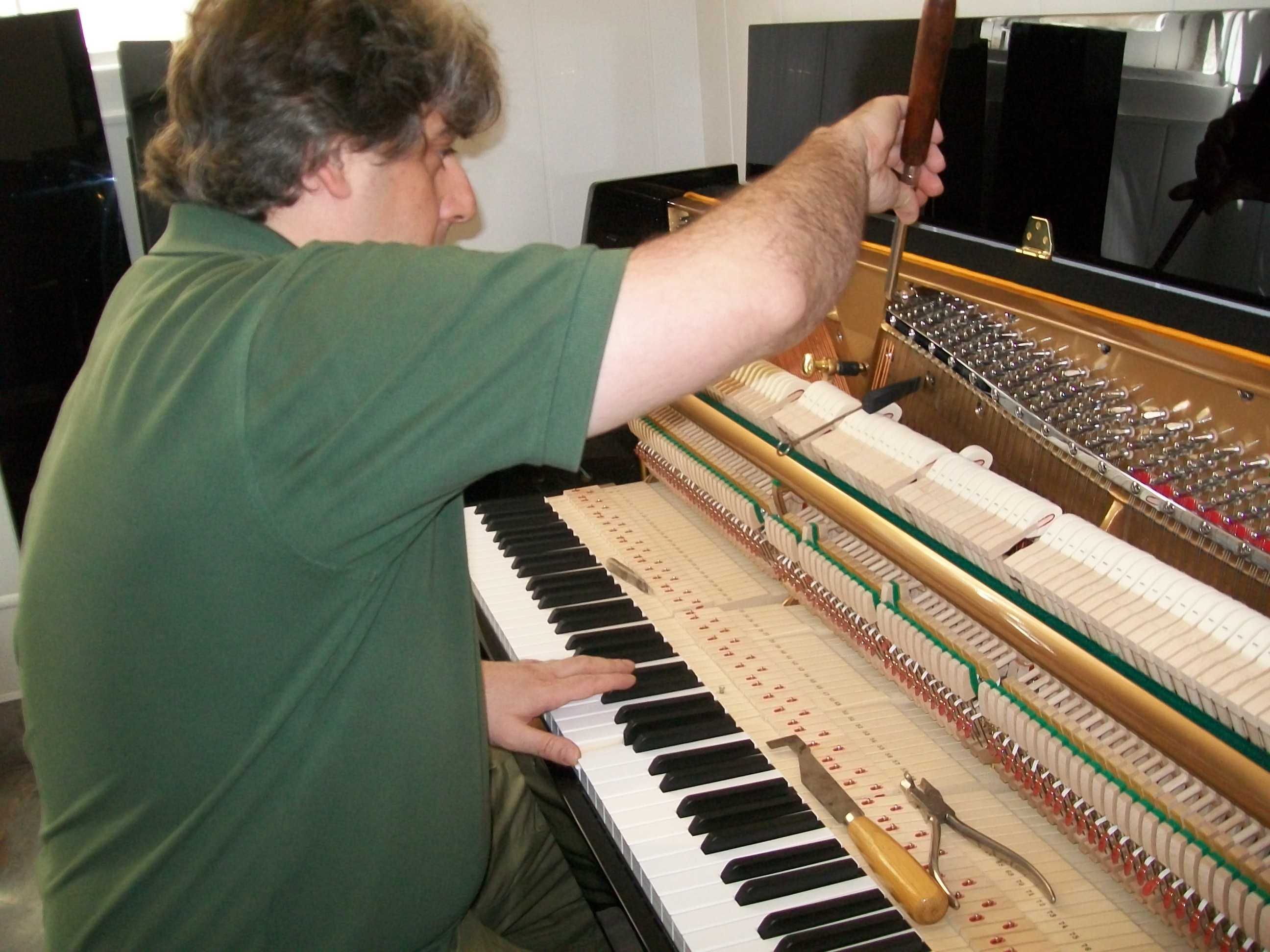 Técnico afinador de pianos.