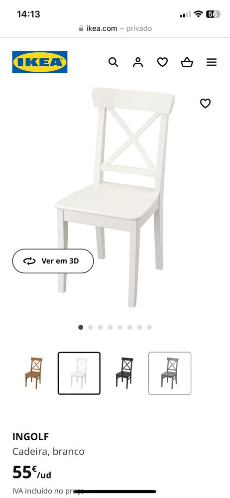 Vende-se 4 cadeiras - Ikea