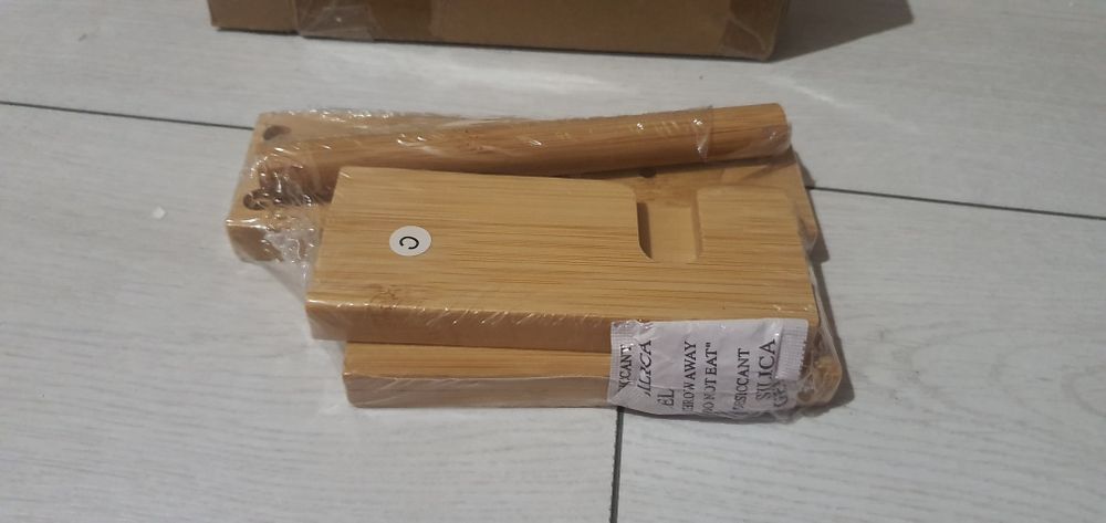 Relaxdays bambusowy uchwyt na papier toaletowy do łazienki toalety