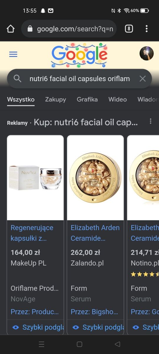 Kapsułki do twarzy NovAge Nutri6