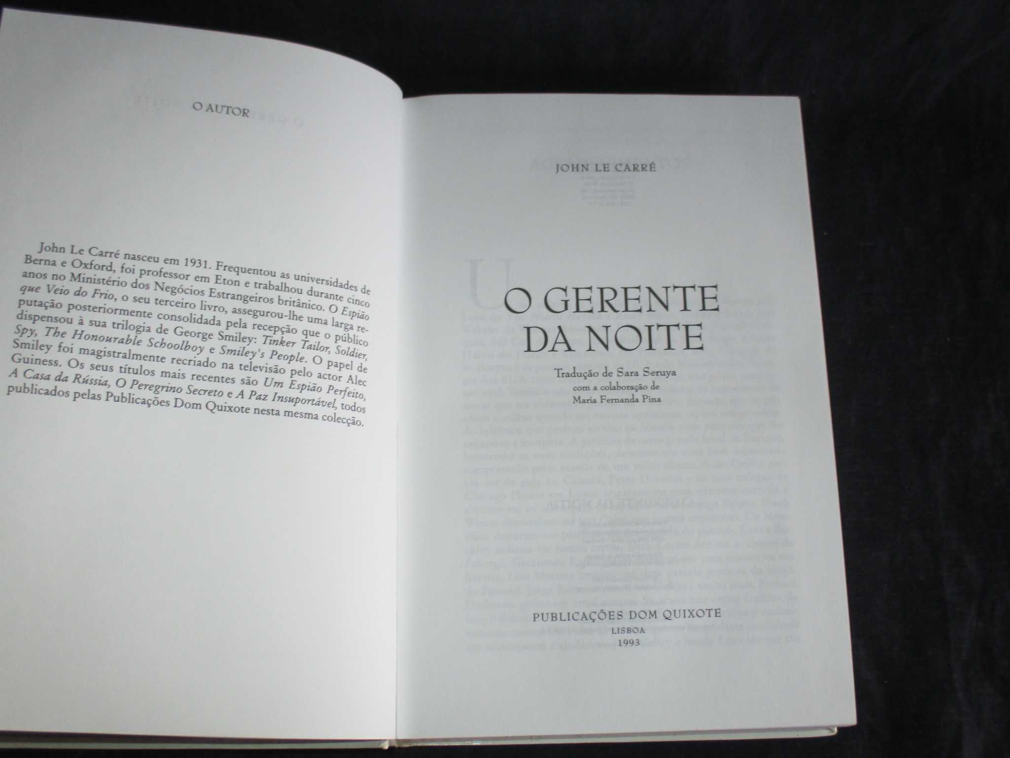 Livro O Gerente da Noite John Le Carré