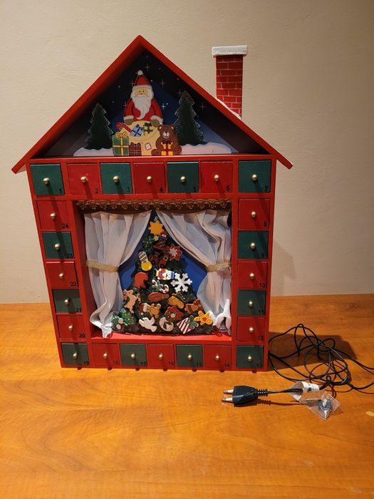 kalendarz adwentowy drewniany