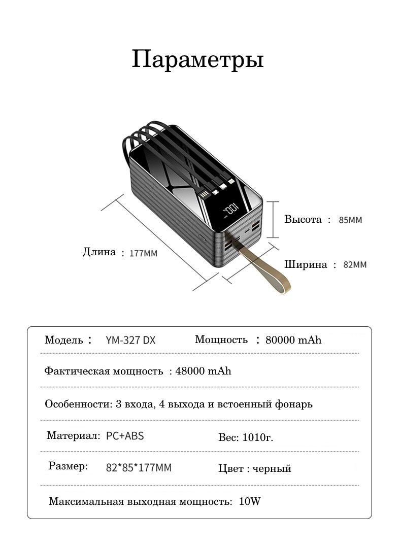 Павербанк 80000 мАh