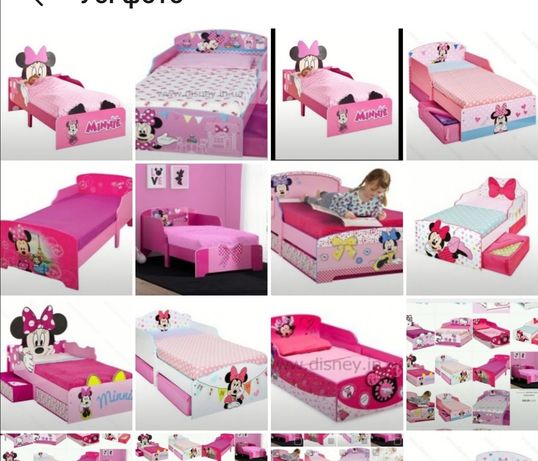 Детская кровать от 3 лет Минни Маус