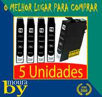 Kit de 5 Tinteiros para Epson T1631 Preto 16xl