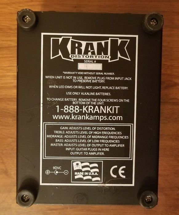 Продам. Krank Distortus Maximus