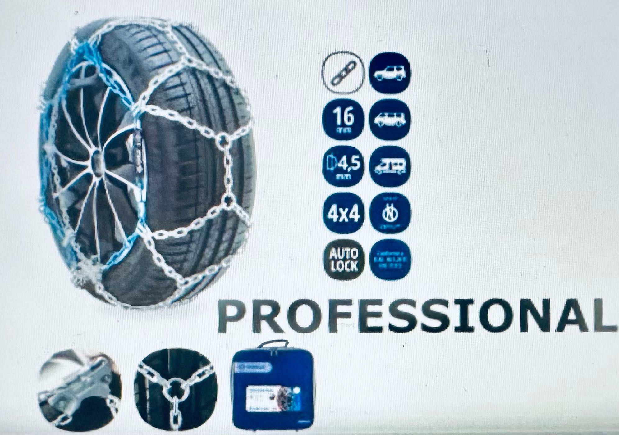 Łańcuchy śniegowe na koła Veriga PROFESSIONAL NT 280, 16mm 5117