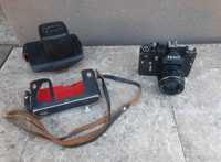 Stary aparat fotograficzny Zenit 11 Helios 2/58 uszkodzony