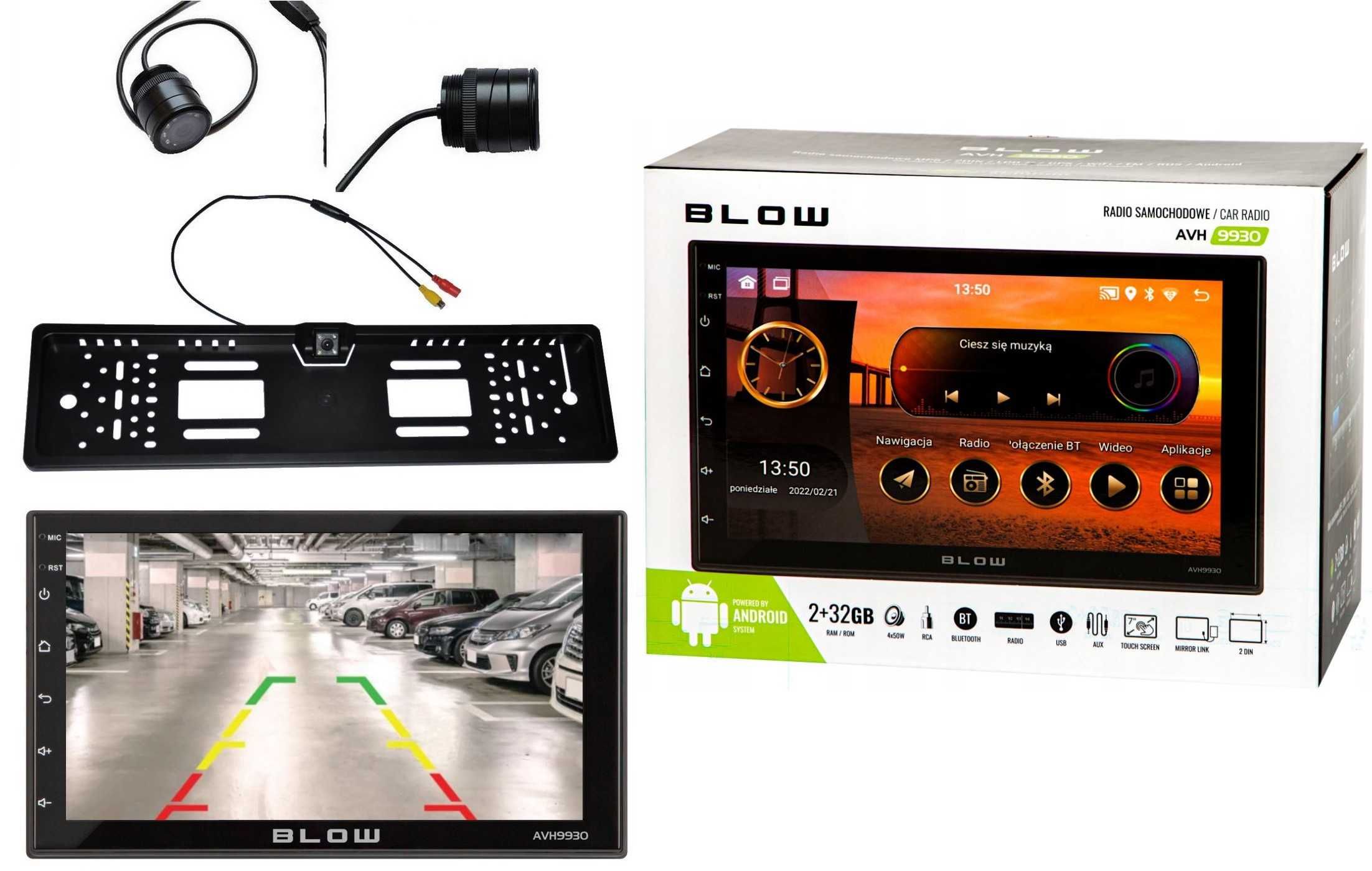 RADIO 2DIN z Nawigacja GPS Ekran 7 C ANDROID WiFi Bluetooth MP3 USB