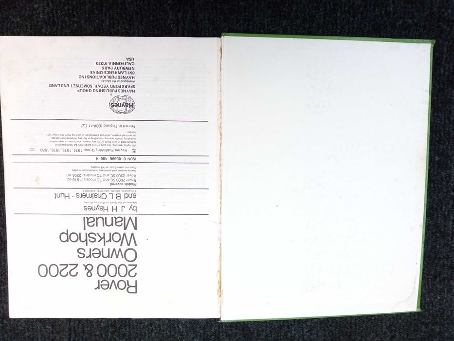 Rover 2000 / 2200 / SC / TC P6 - Haynes