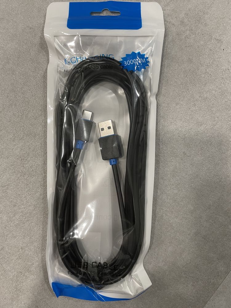 USB - USB Typ C , 2 szt x 3 m