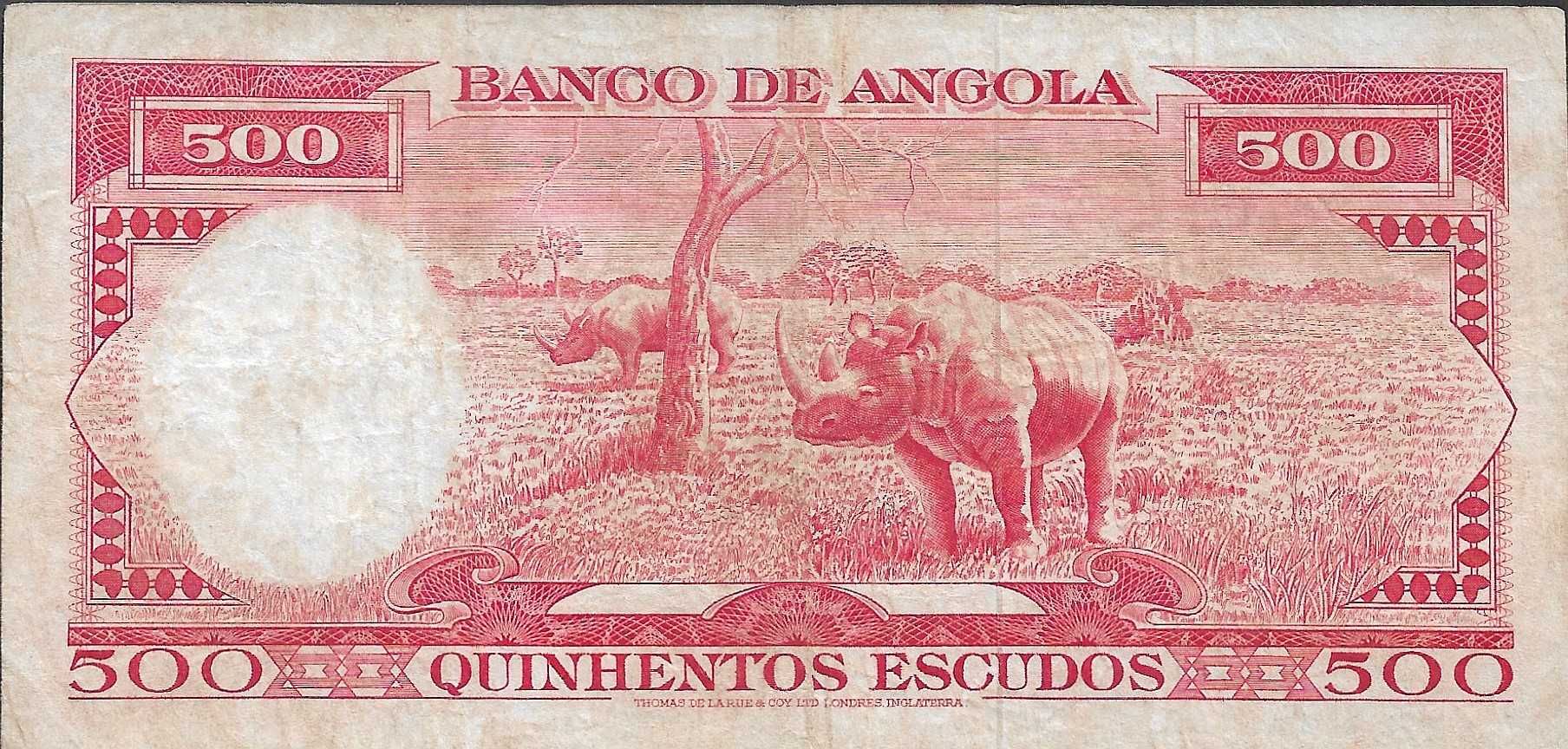 Nota de Angola - 500 Escudos - 1962