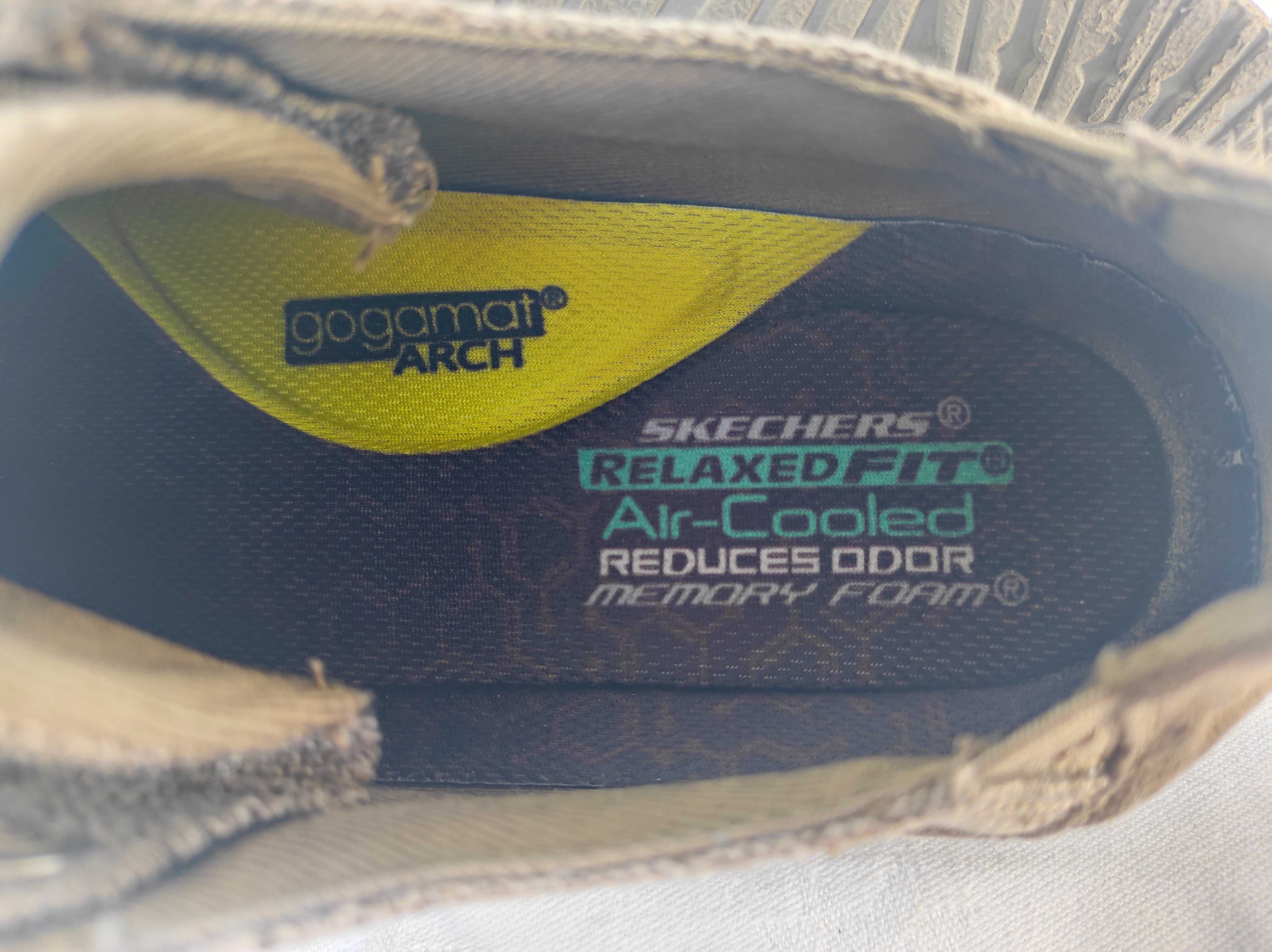 Суперлегкие,текстильние мокасини Skechers relax FIT р.41.5-42