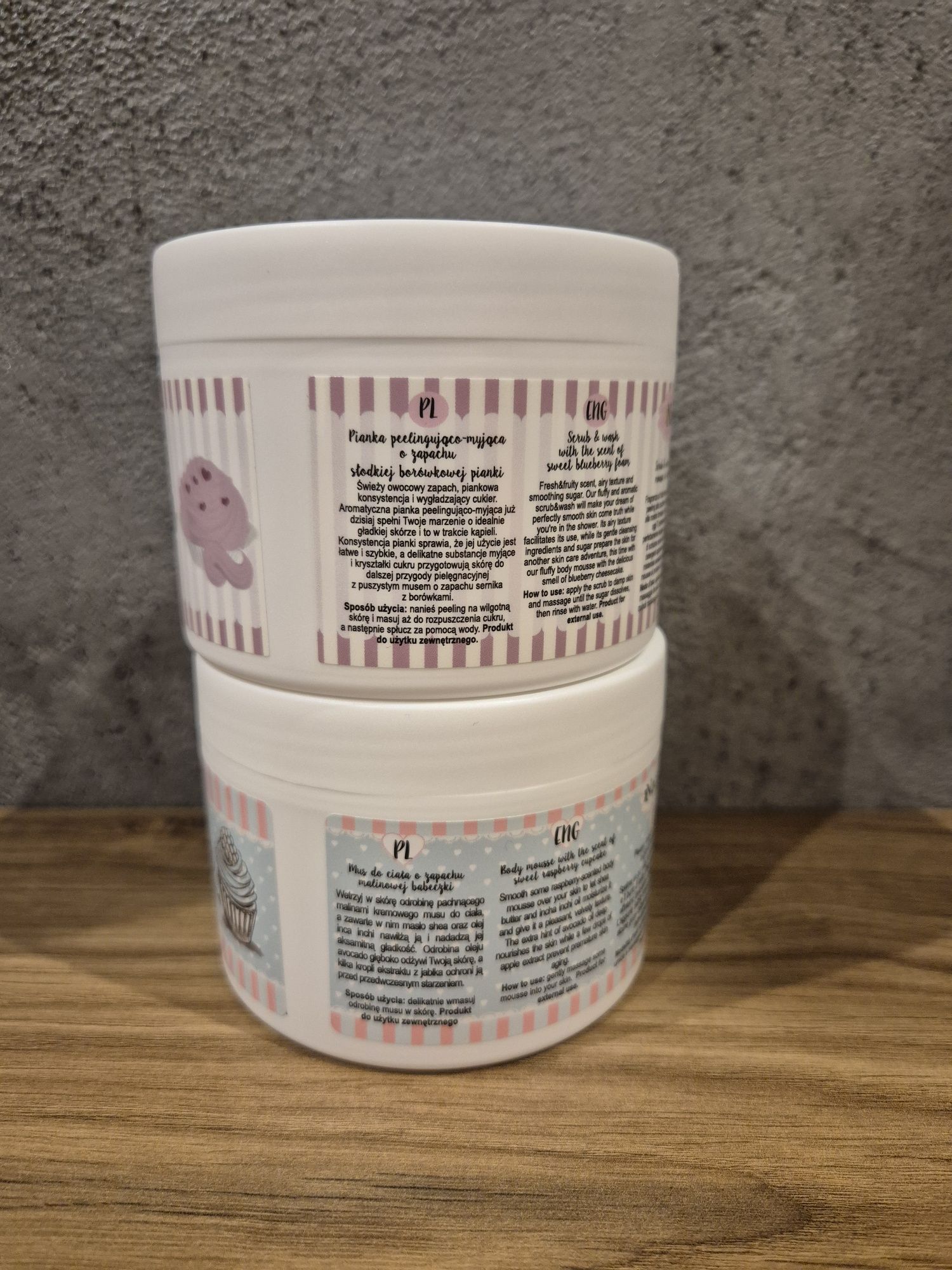 Nacomi zestaw kosmetyków do ciała 1 x Srub&wash 1 x Body mousse