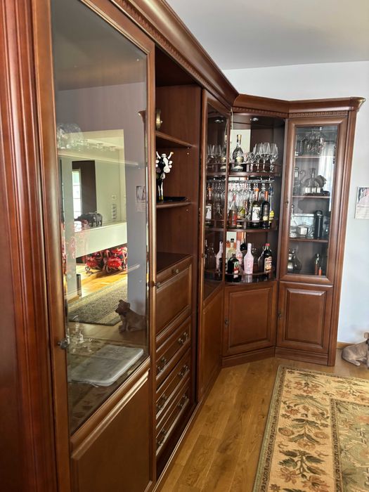 Narożny regał drewniany - STAN IDEALNY