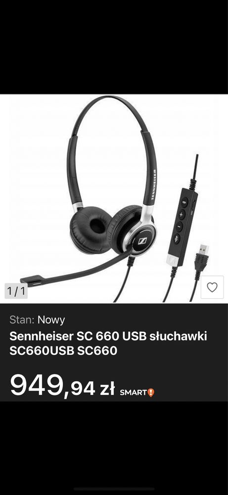 Sennehizer SC 660 USB  ML Noise Cancelling