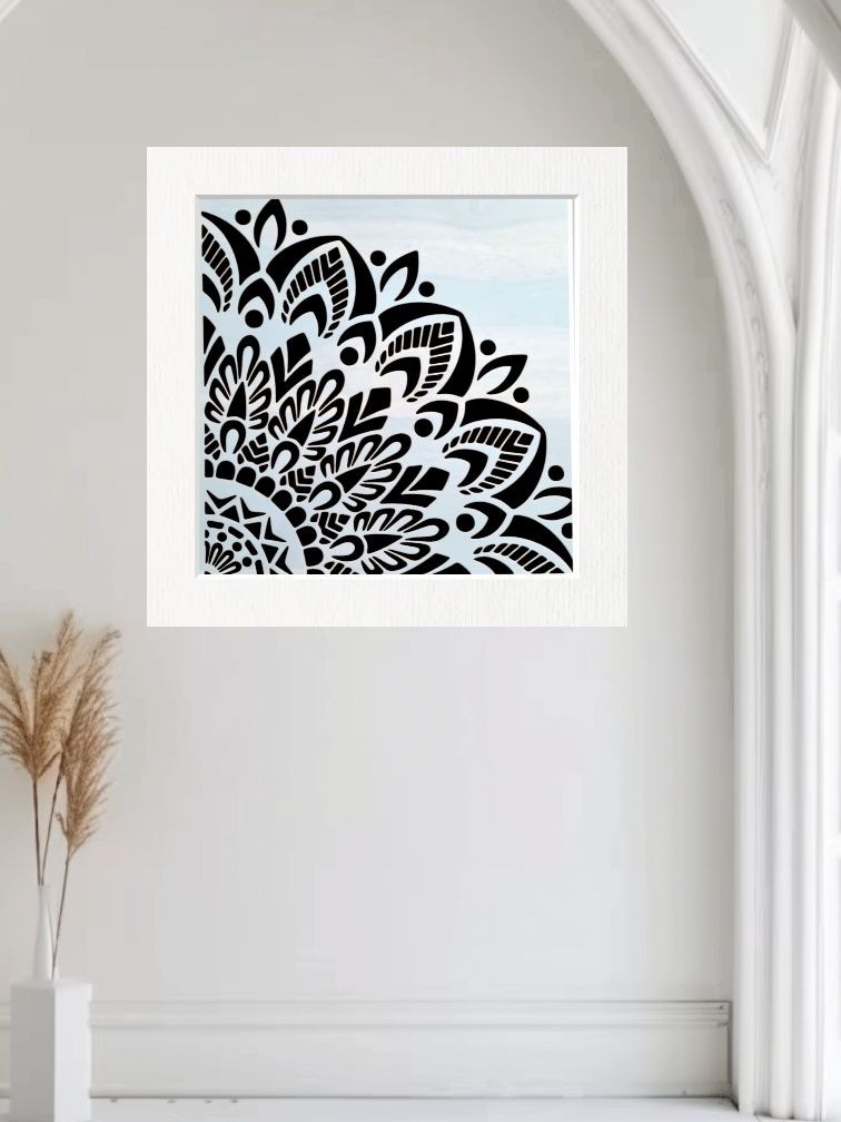 Szablon Mandala (wzór 70x70cm szablon 35x35cm ) malarski, DIY - Nowy