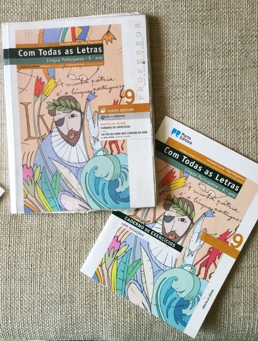 Livros ESCOLARES-PARA o Professor -Com Todas as Letras 8.º e 9.º Anos