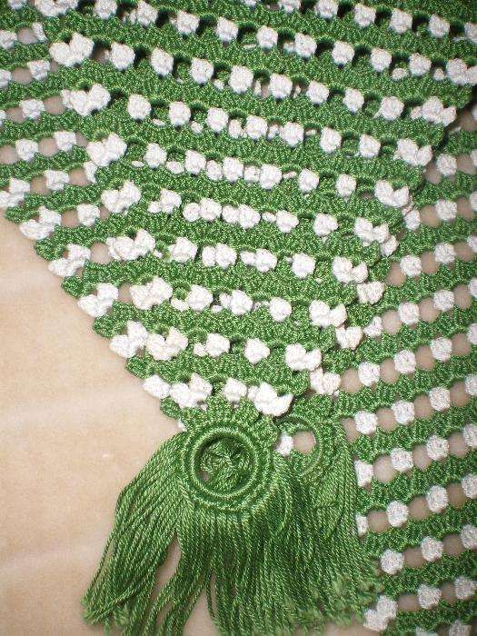 Conjunto de naperons em crochet