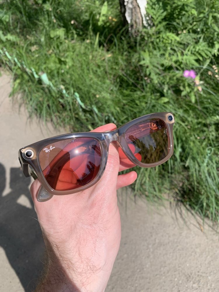 Ray-ban META wayfarer самозатемняючі watermelon red - clear фотохромні