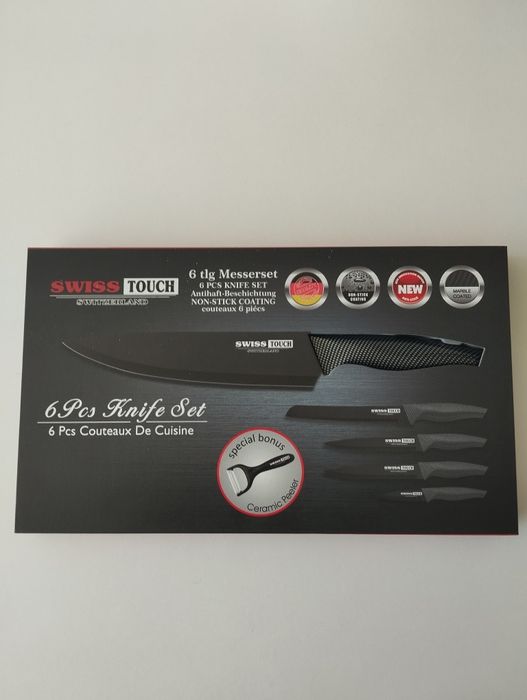 Conjunto cozinha facas carbono Swiss touch