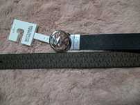 Michael Kors pasek twist belt dwustronny logowany monogram skórzany re