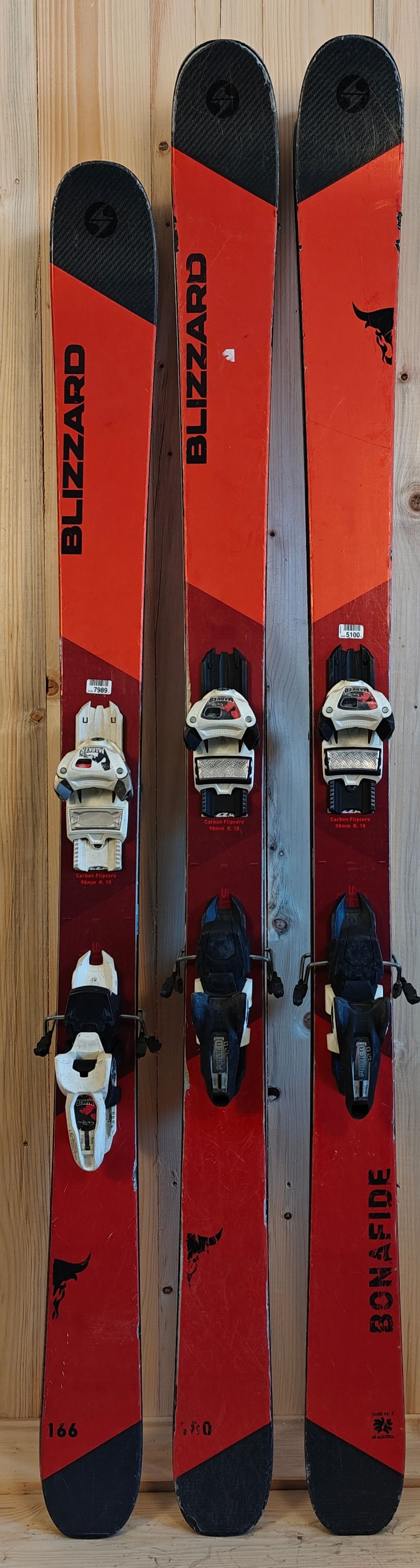 Narty 3 X  Blizzard Bonafide (260 zł /50€ netto para) pakiet nart