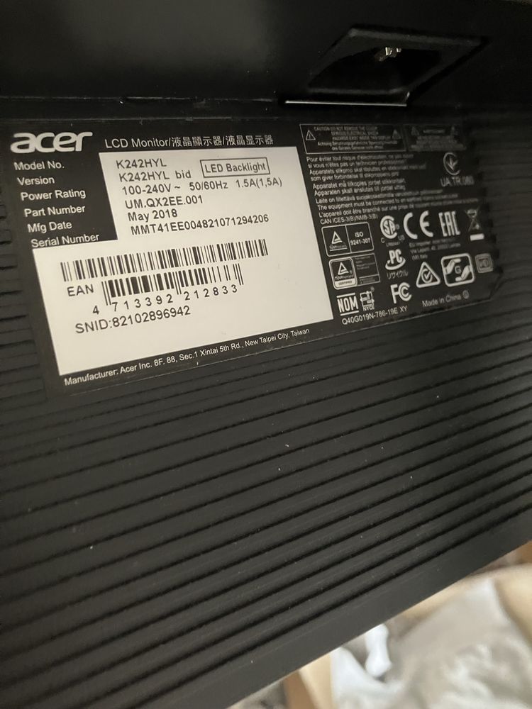 Monitor Acer K242HYL