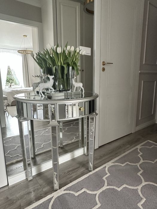 konspola lustrzana polokragła glamour nowoczesna polecam