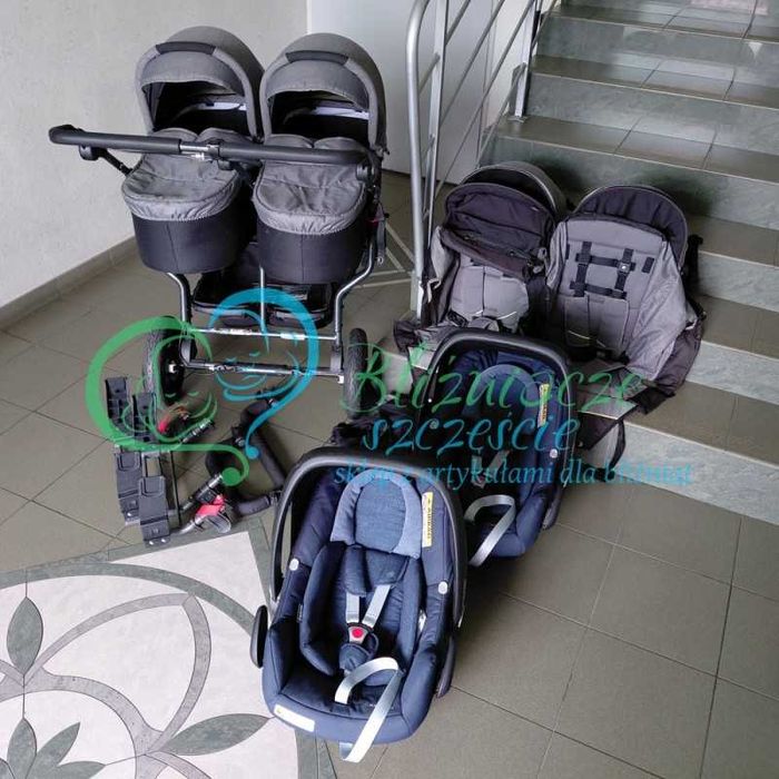 Terenowy wózek dla bliźniąt KOMIS