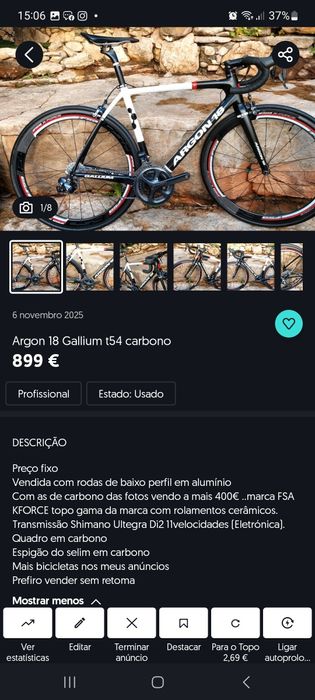 Argon 18 carbono t54