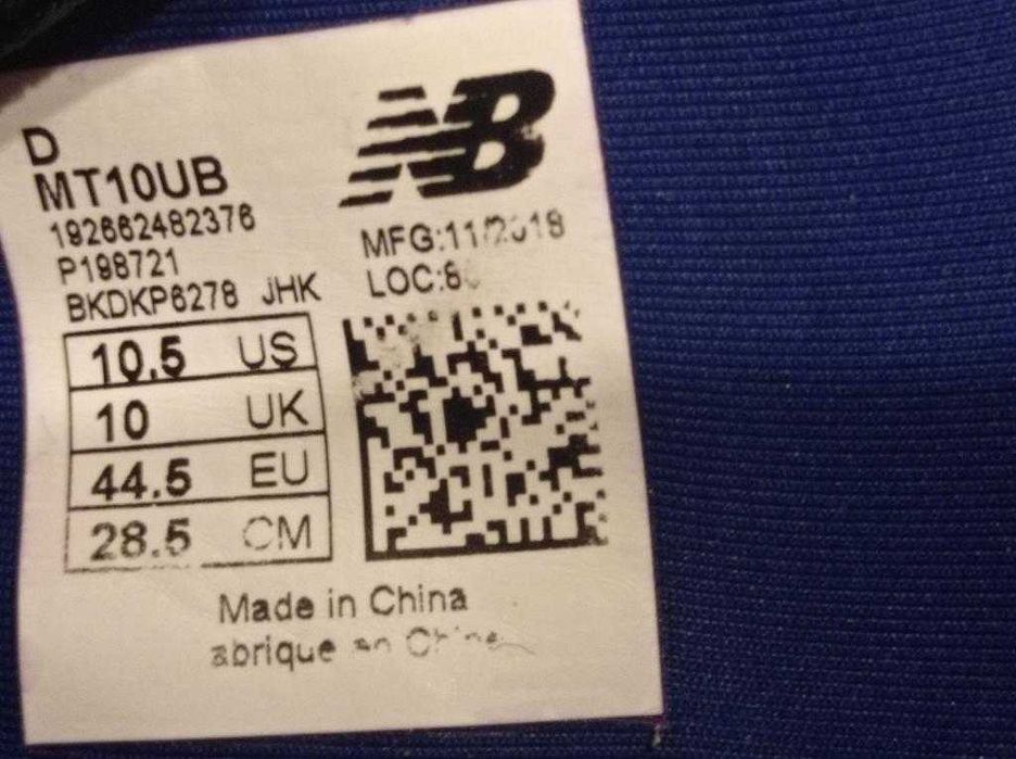 кроссовки New balance minimus Vibram оригинал размер-44 стелька-28