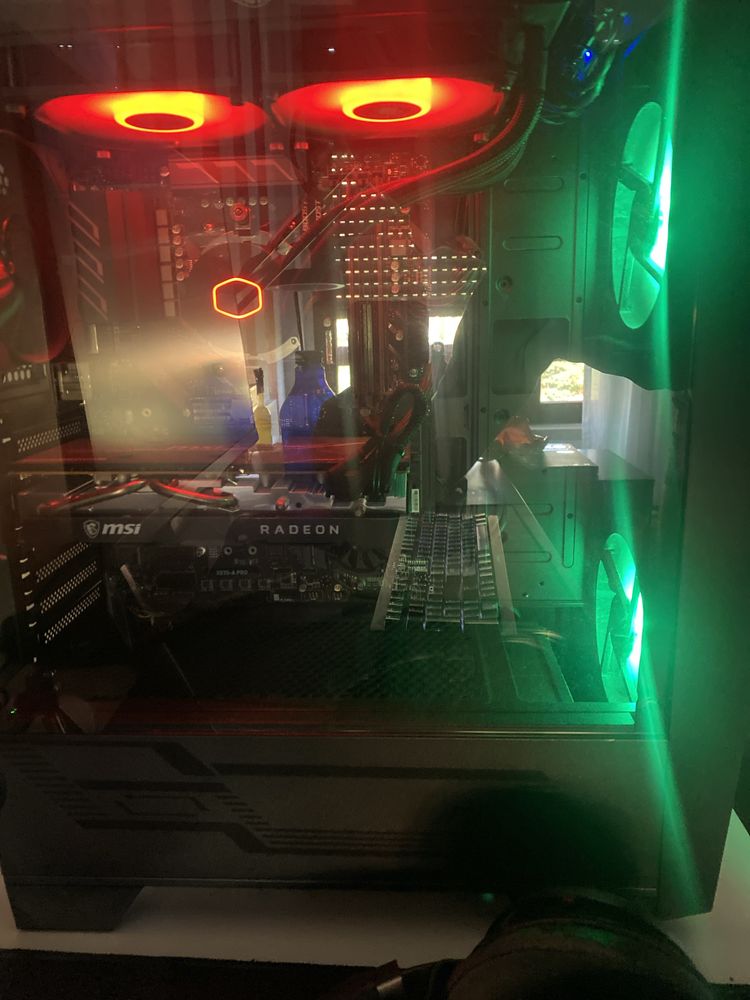 PC Gaming Novo Com todas as caixas dos componentes