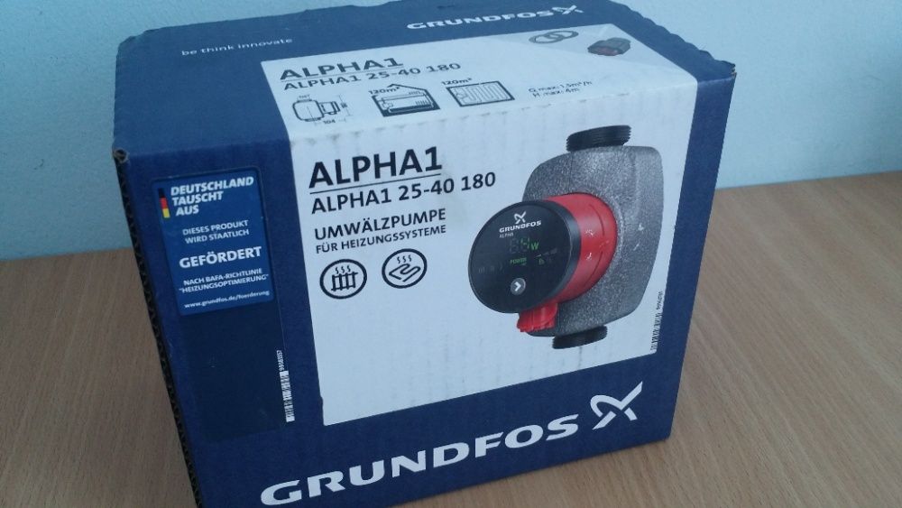 НОВЫЙ. Циркуляционный насос Grundfos ALPHA2 25-60 180 / 25-40 180