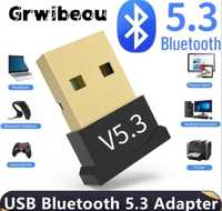 USB Bluetooth 5,3 адаптер для ПК ноутбука новый Windows, Mac, Linux