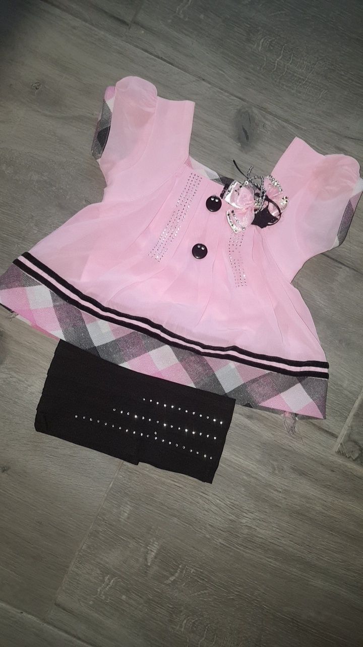 Różowa sukienka dla dziecka dziewczynki
