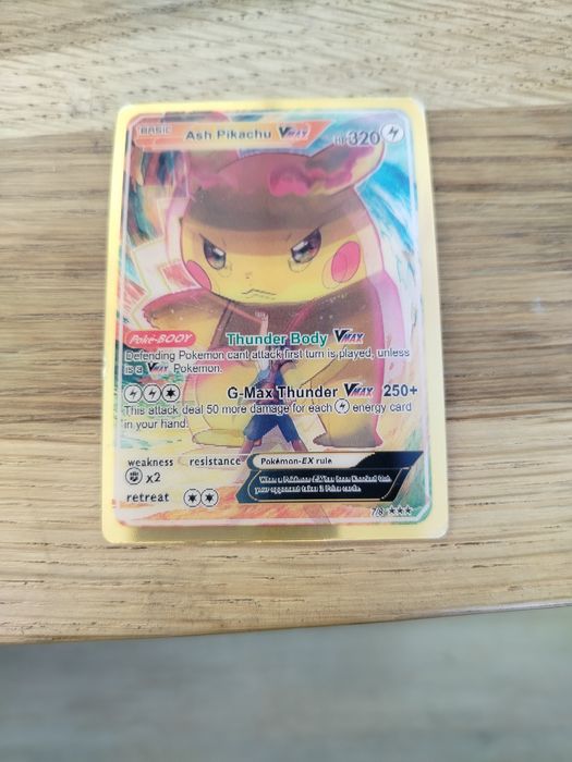 Karta pokémon Ash Pikachu VMAX