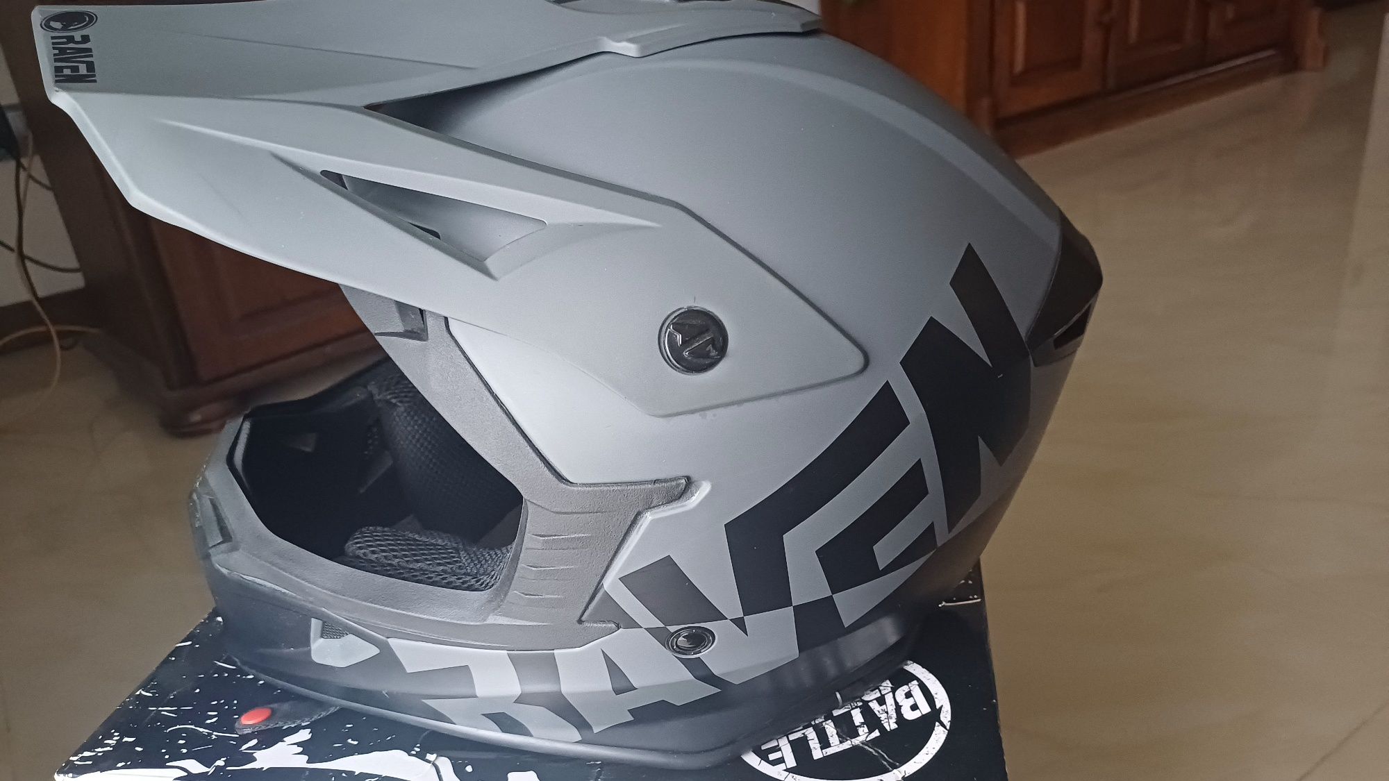 Kask motocyklowy + google