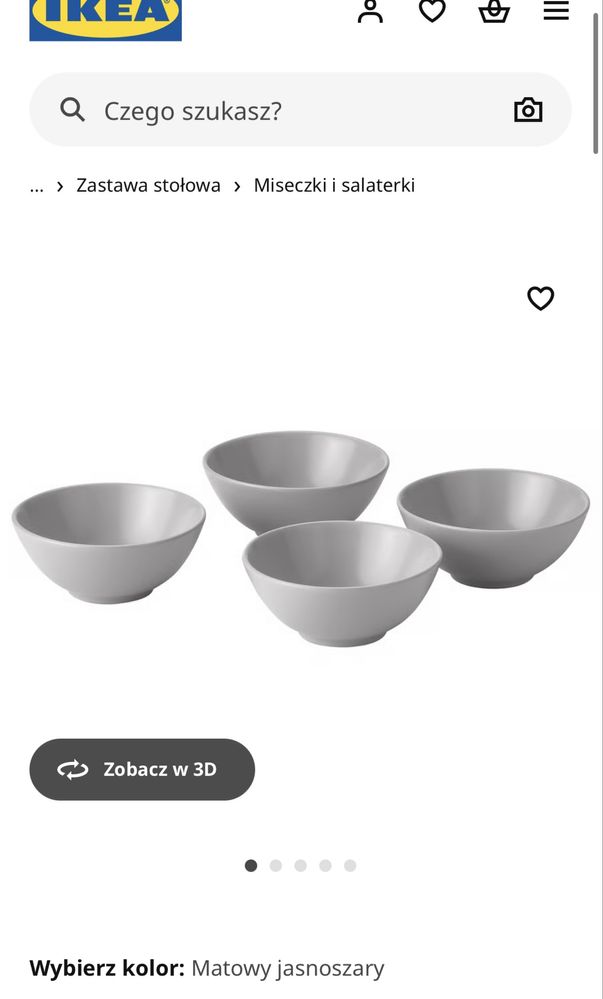 Komplet talerzy obiadowy ikea fargklar