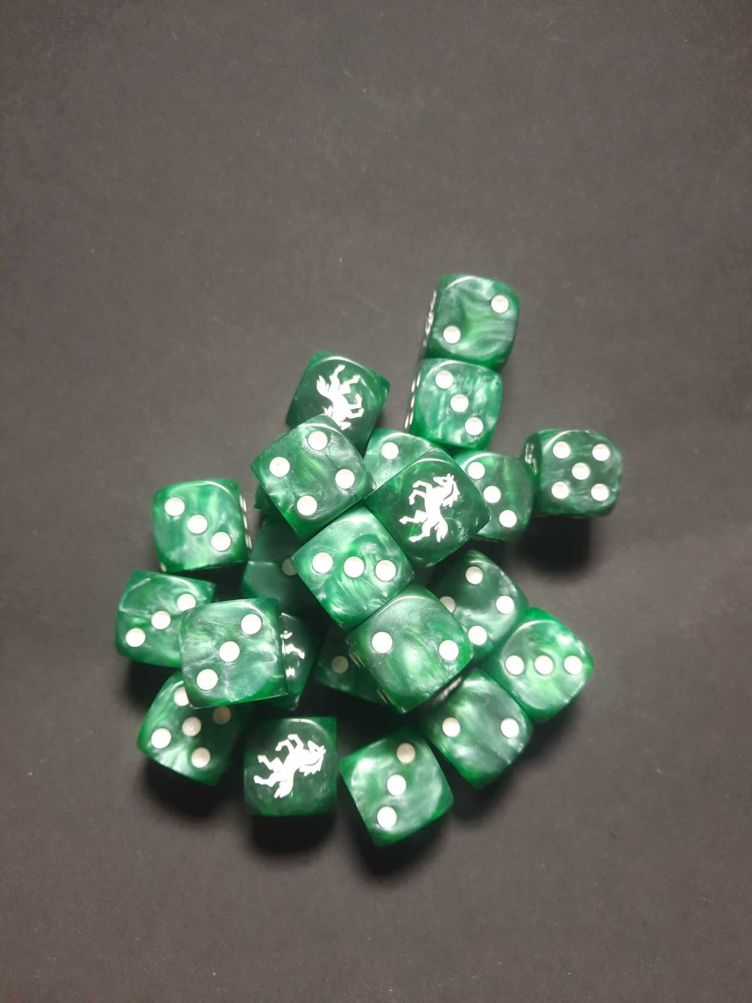 8 x mesbg lotr custom dice set, Rohan, kostki D6
