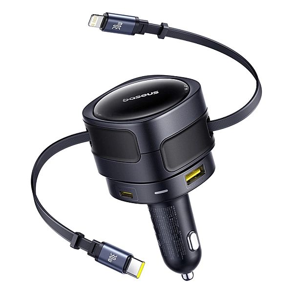 Ładowarka samochodowa Baseus Enjoyment Max 90W 2x USB-C + kabel USB-C