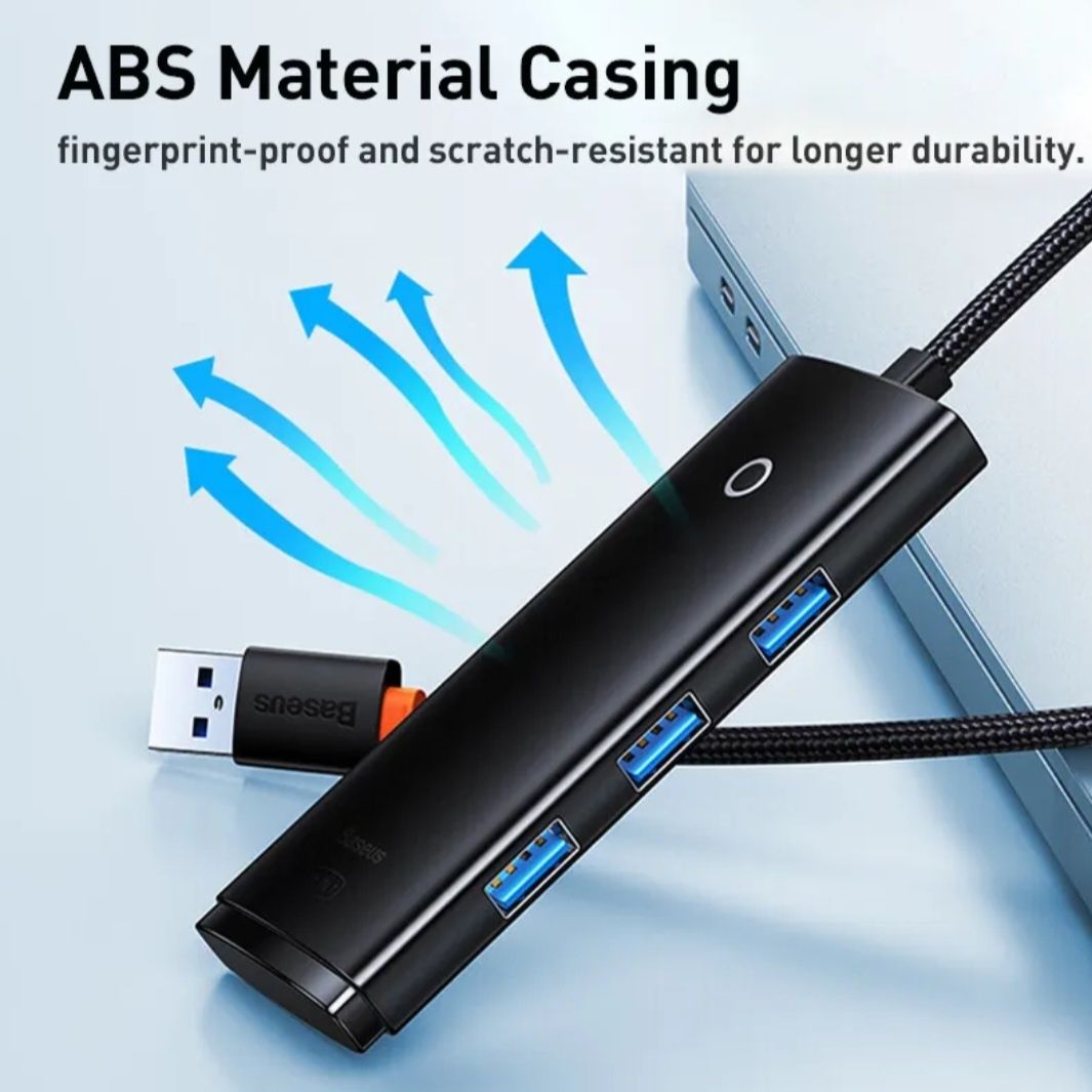 USB-Xa6 Baseus
Lite Series 4-in-1
(USB-A to 4XUSB
3.0) 0.25m Black