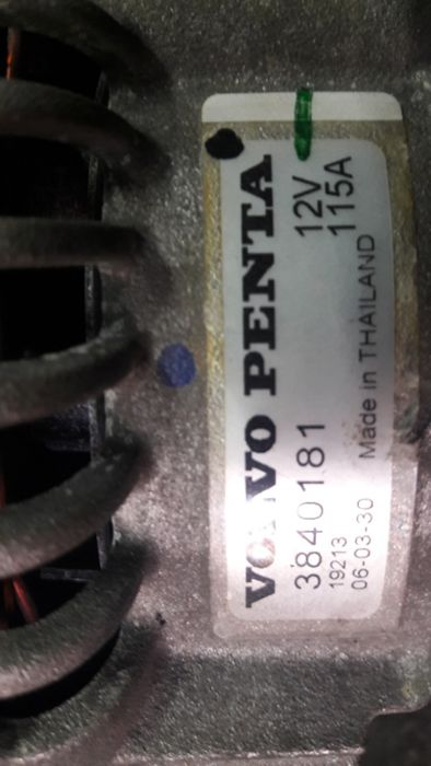 alternator silnik stacjonarny VOLVO PENTA