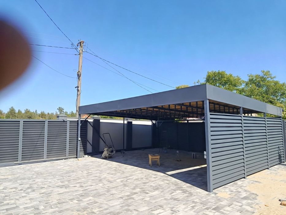 Навес для автомобиля.Козырьки .Для сада,участка .от производителя.