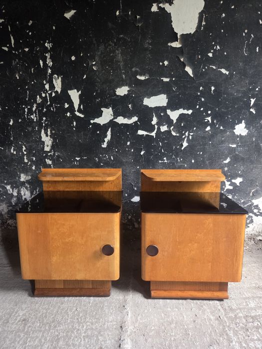 Toaletka i szafki nocne Jindrich Halabala Art deco vintage