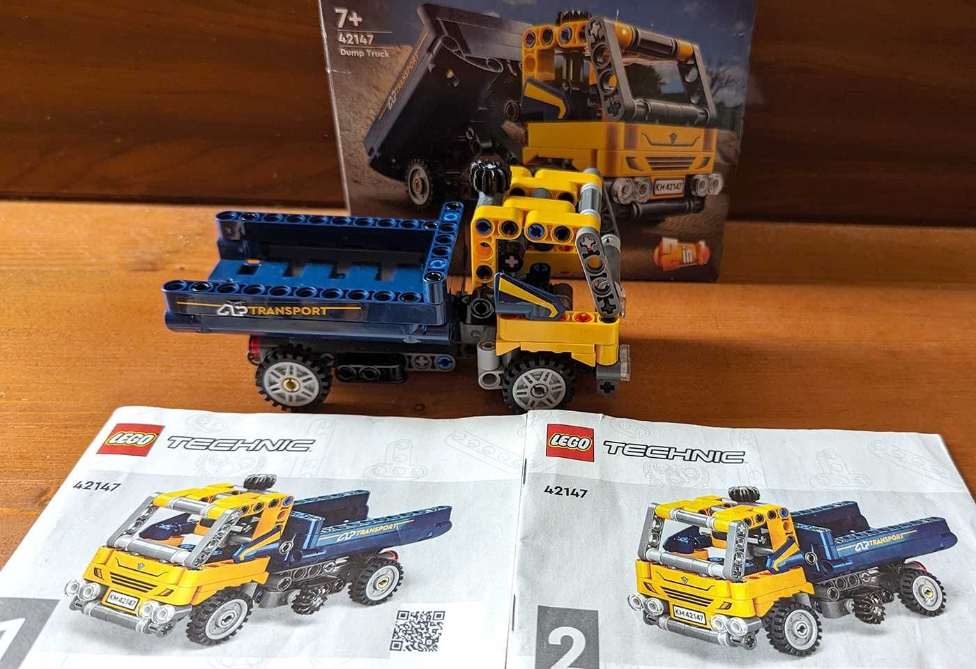 Продам набор LEGO Технік 2 в 1 Самоскид/екскаватор (42147)