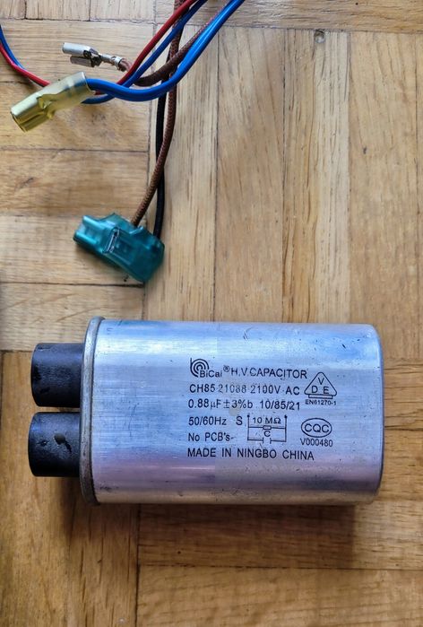 Magnetron wentylator kondensator wysokonapięciowy z mikrofali