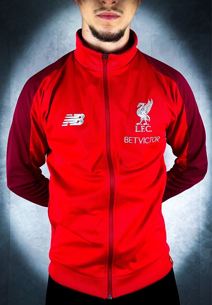 Nowa Originalna Czerwona Męska Sportowa Bluza Liverpool New Balance, M